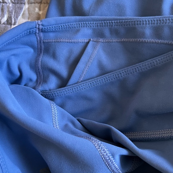 Ododos 3 Cross Waist Bike Shorts 5" Crossover in Blue Lavender & Green • M - Picture 9 of 15